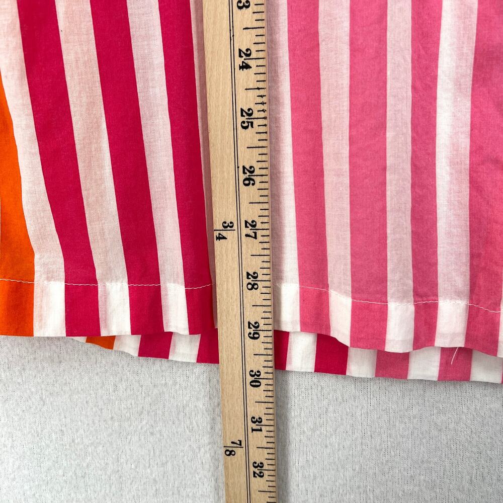 BEACH RIOT Alexa Sunset Stripes Button Down Shirt Womens Small Medium Pink White - Picture 12 of 13